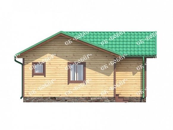 Садовый дом из бруса 6х8. фото