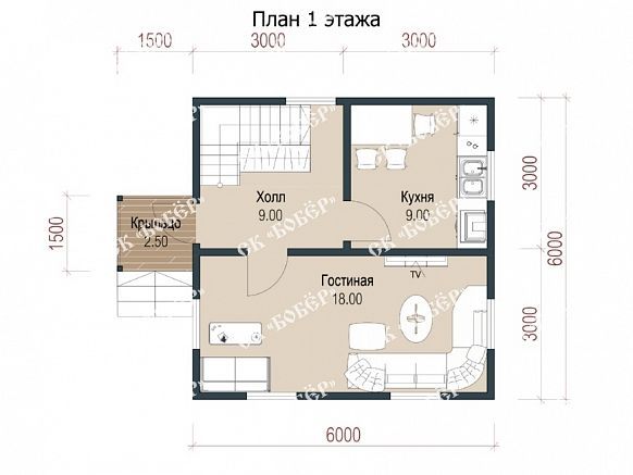 Дом из бруса 6х6. фото